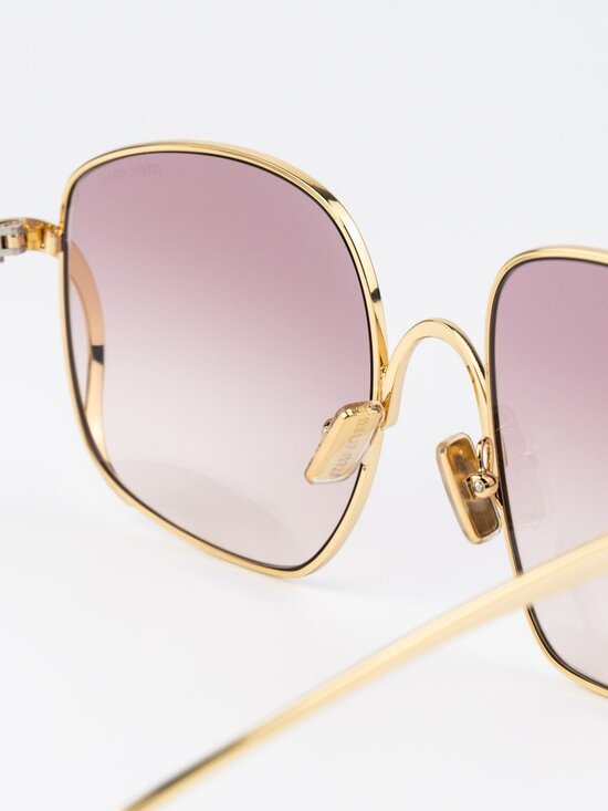 Miu Miu Women Sunglasses Gold Pink Gradient Square MUA57S 5AK40S  NEW AUTHENTIC main image 11